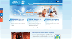 Desktop Screenshot of clearairsolutions.com