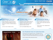 Tablet Screenshot of clearairsolutions.com